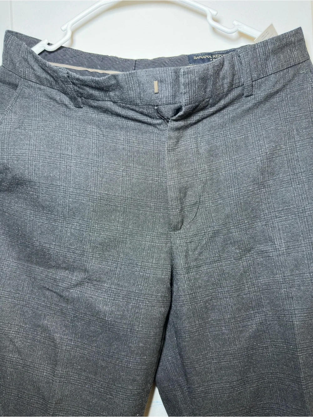 Banana Republic Dark Charcoal Straight Dress Pants